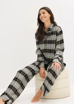 Gewebter Flanell Pyjama