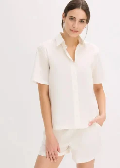 Gewebter Shorty aus reiner Baumwolle