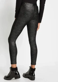 Glitzer Leggings aus Samt