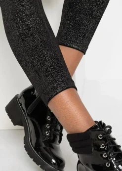 Glitzer Leggings aus Samt