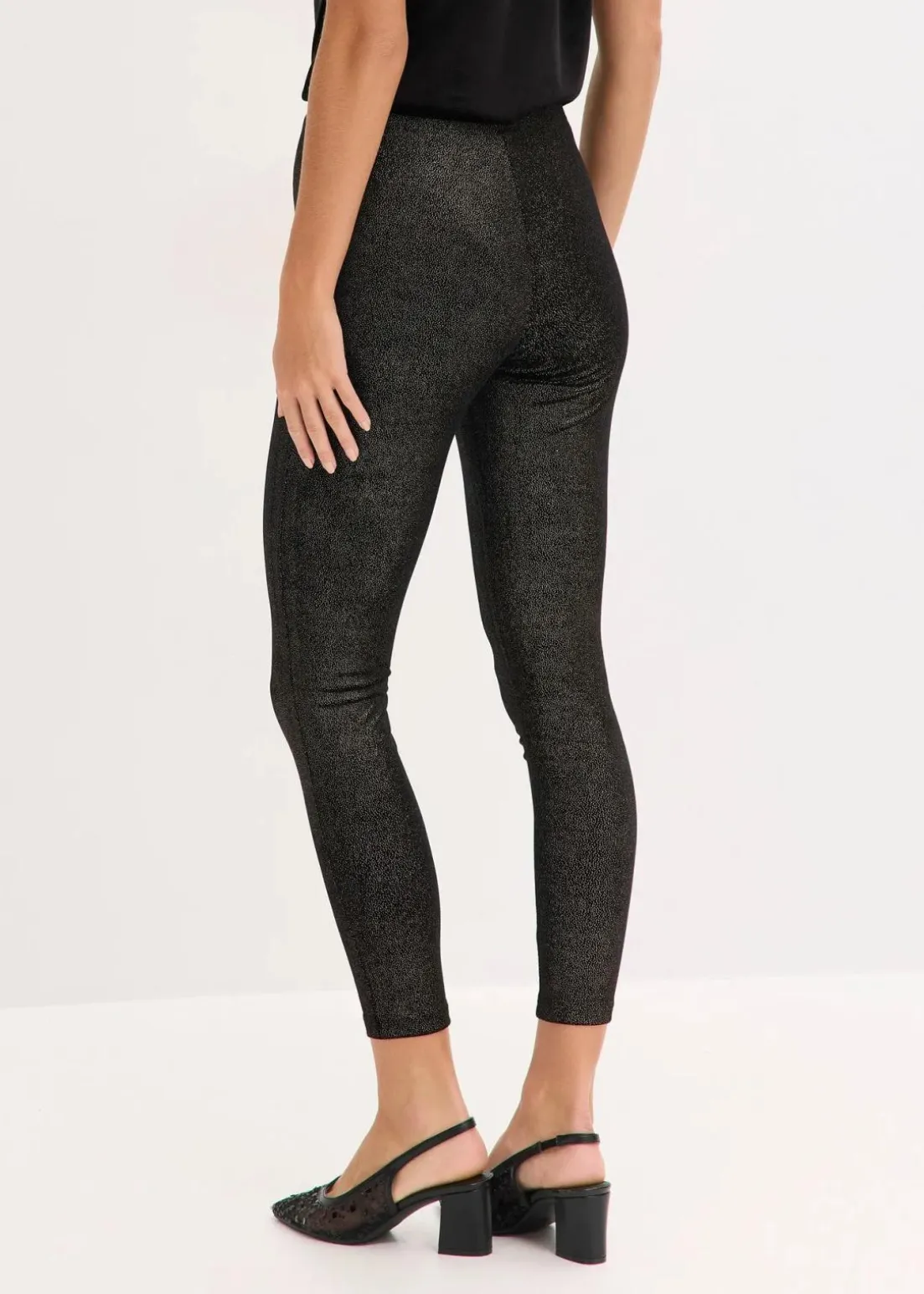 Glitzer Leggings aus Samt