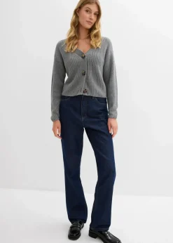 Grobstrickjacke aus reiner Baumwolle