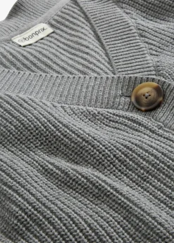 Grobstrickjacke aus reiner Baumwolle