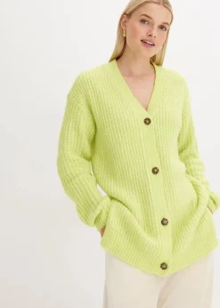 Grobstrickjacke aus weichem Wollmix