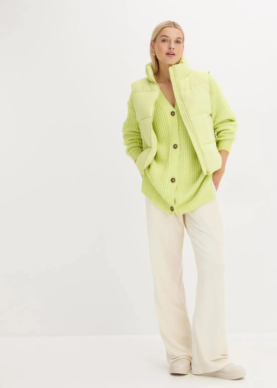 Grobstrickjacke aus weichem Wollmix