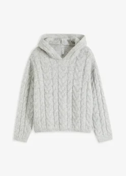 Grobstrick-Pullover aus weichem Woll-Mix