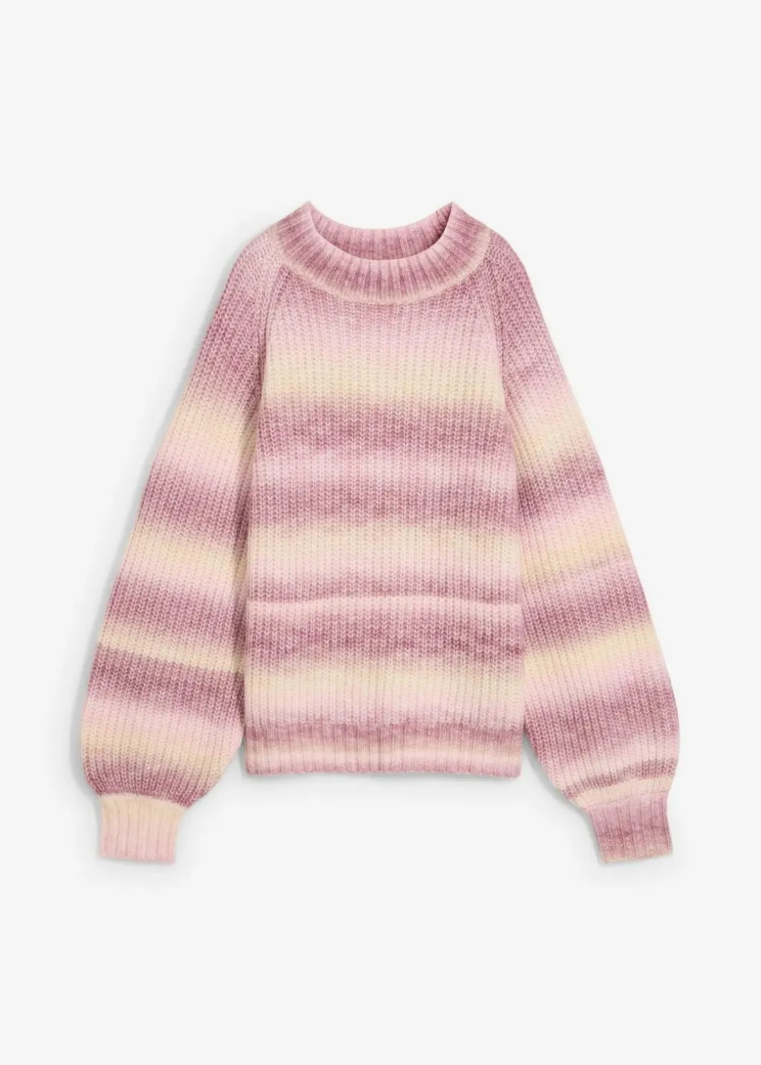 Grobstrick-Pullover aus weichem Woll-Mix