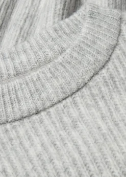Grobstrick-Pullover aus weichem Woll-Mix