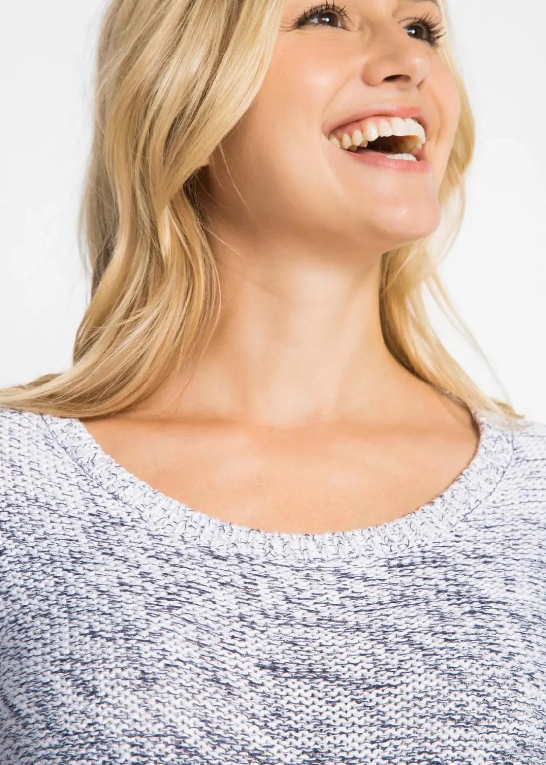 Grobstrick-Pullover mit Farbverlauf