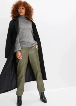 Grobstrick-Pullover schulterfrei