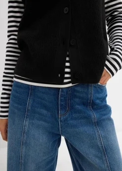 Grobstrick-Pullunder