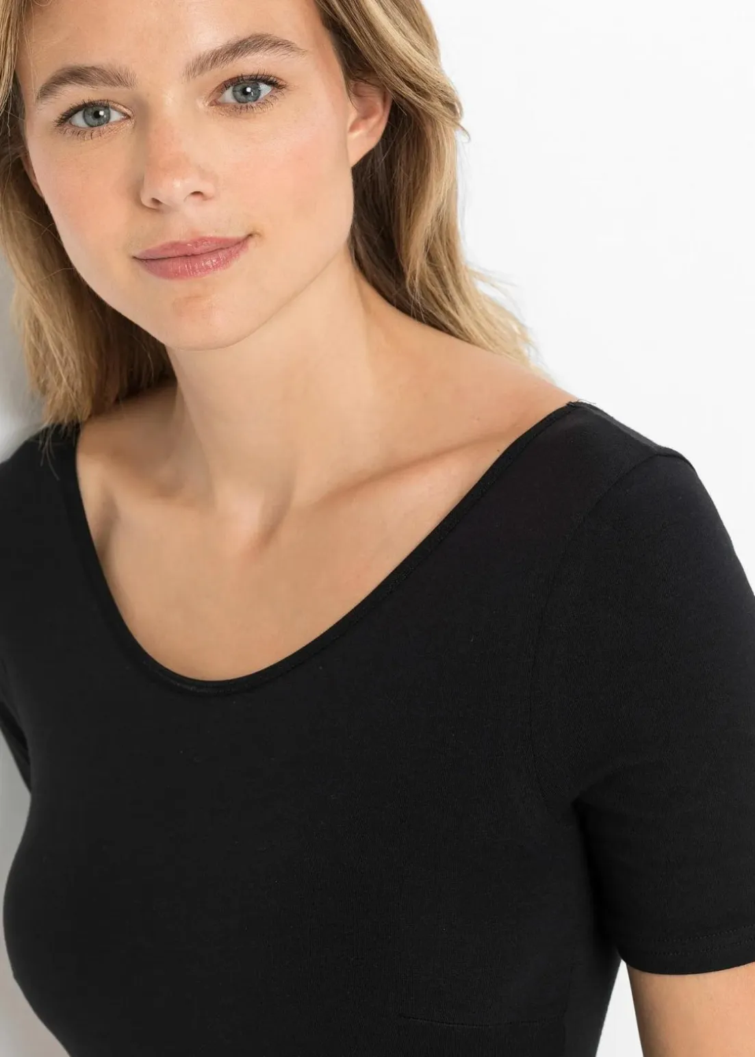 Halbarm Body mit Baumwolle