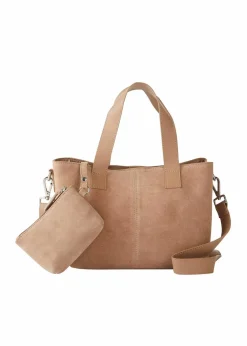 Handtasche aus Veloursleder
