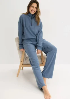 Hausanzug aus softem Waffeljersey