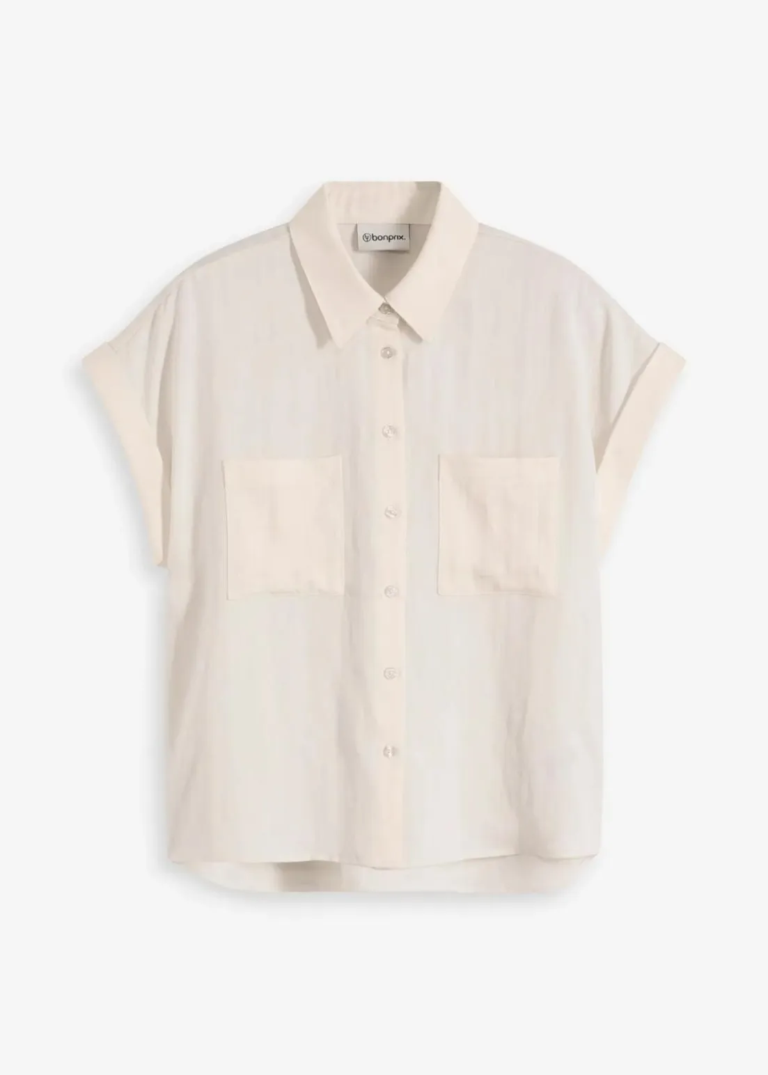 Hemdbluse aus fließendem Lyocell-Mix