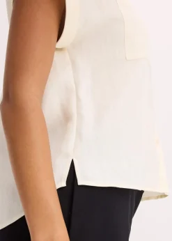 Hemdbluse aus fließendem Lyocell-Mix