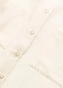 Hemdbluse aus fließendem Lyocell-Mix