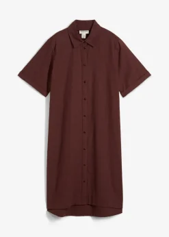 Hemdblusenkleid aus reiner Baumwolle