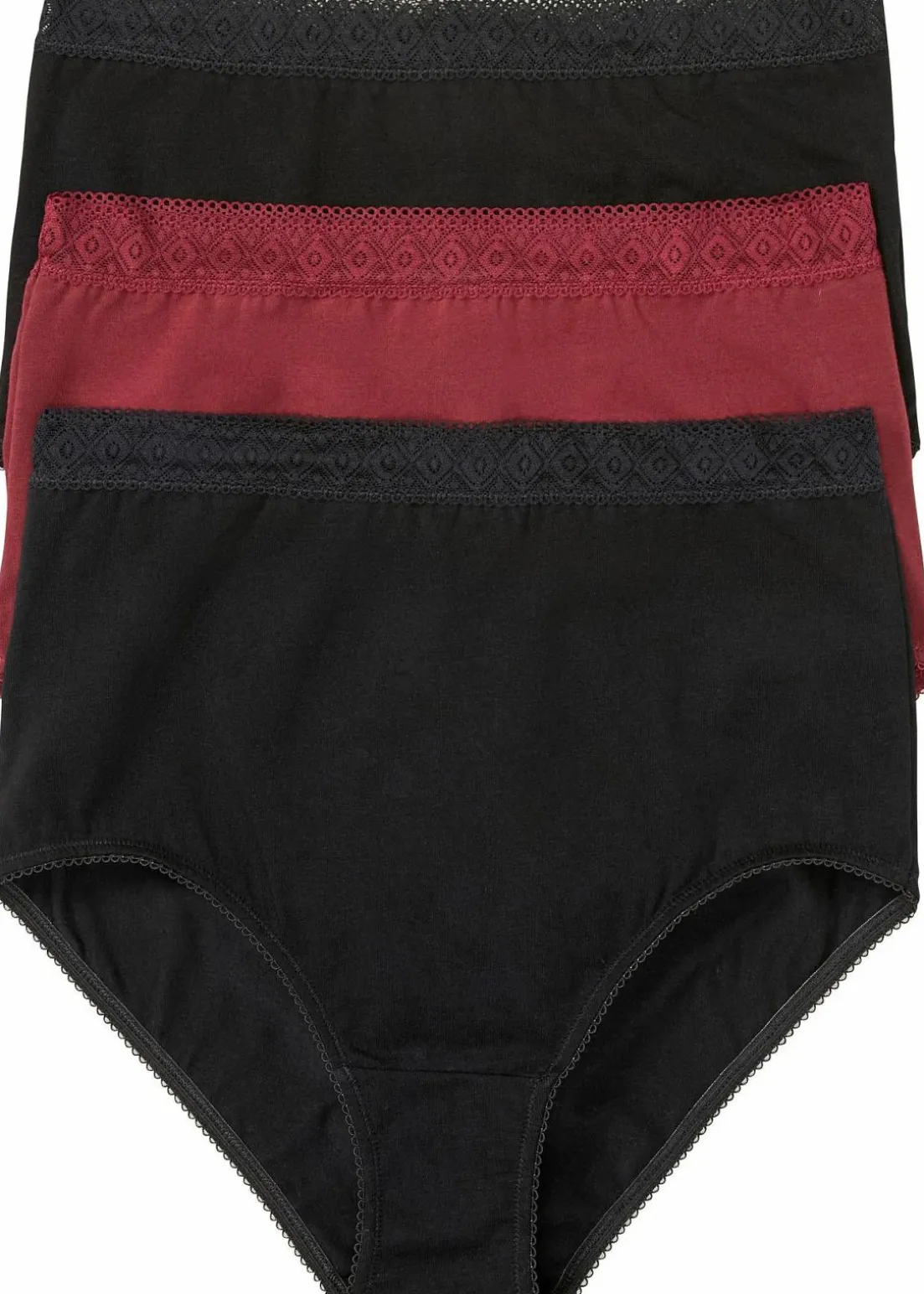 Highwaist Slip mit Baumwolle (3er Pack)