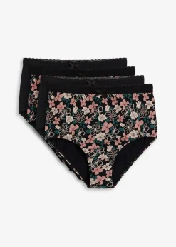 Highwaist Slip mit Bio-Baumwolle (4er Pack)