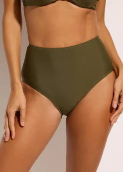 Highwaist-Bikinihose im Doppelpack (2er Pack)