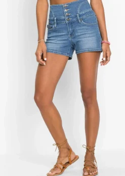Highwaist-Jeans-Shorts