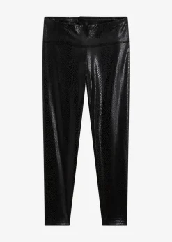 Hochglänzende Lederimitat-Leggings