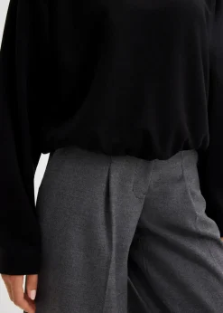 Hoodie aus leicht glänzendem Viskose-Mix