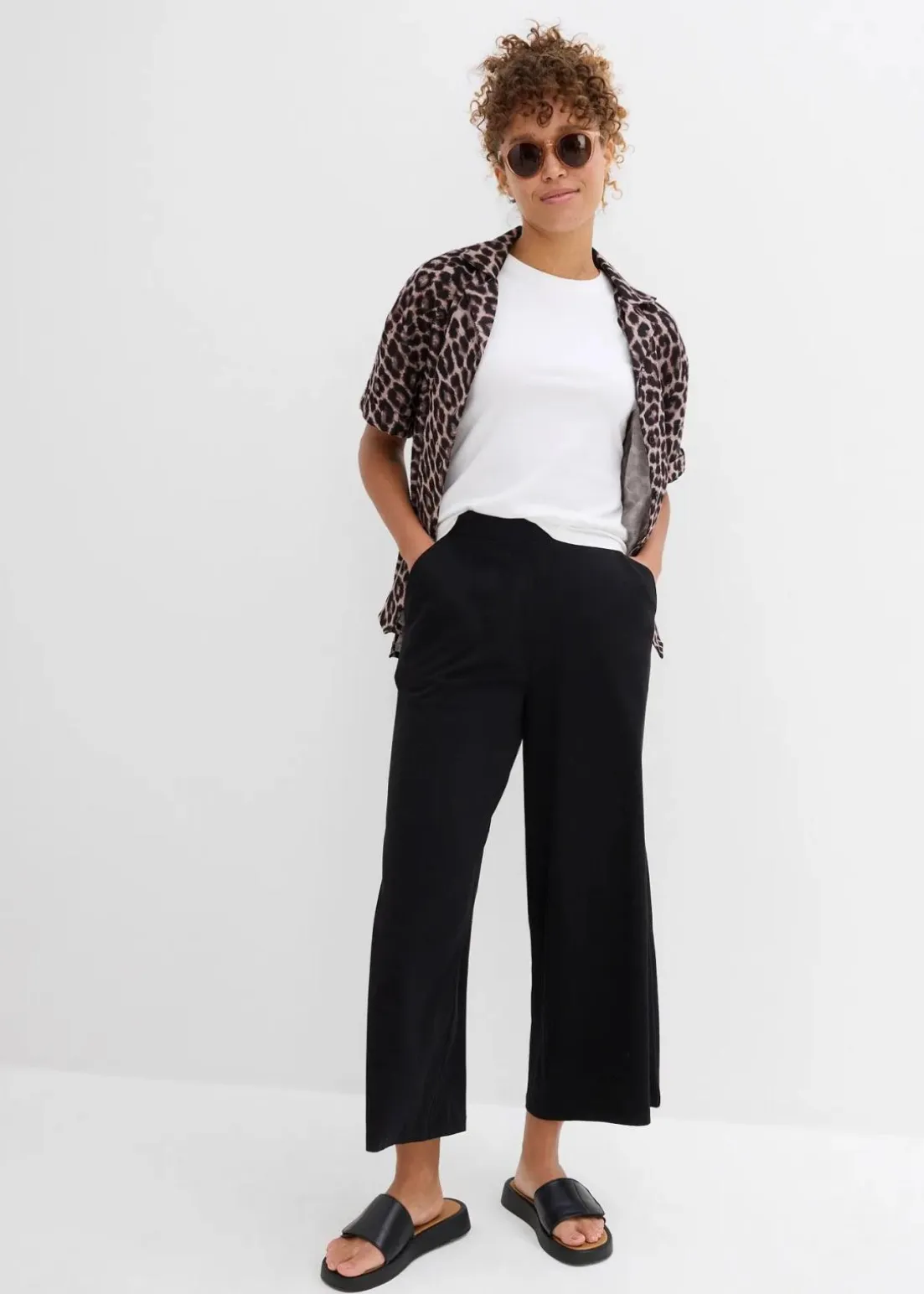 7/8-Hose aus Bio-Baumwolle mit Stretch