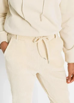 Hose in Cordoptik mit elastischem Bund