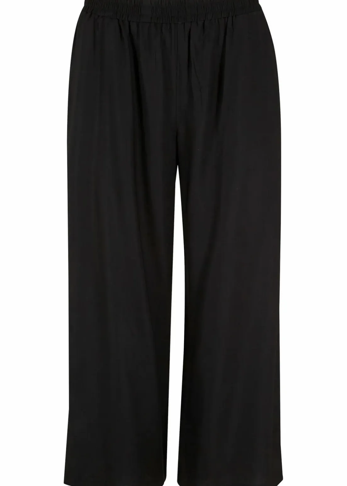 3/4-Hose mit Bequembund aus Viskose