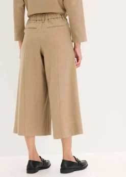 Hose mit Fischgrat in Wolloptik