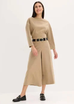 Hose mit Fischgrat in Wolloptik