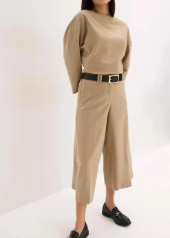 Hose mit Fischgrat in Wolloptik