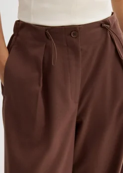 Hose mit funktionalen Details aus Viskose-Mix