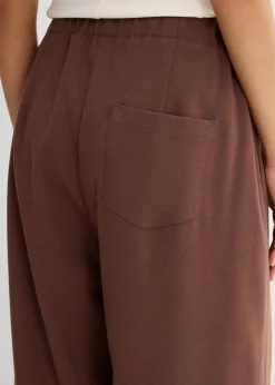 Hose mit funktionalen Details aus Viskose-Mix