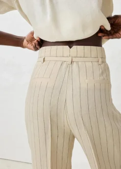 Hose mit Gürtel (2-tlg.Set) aus reinem Leinen