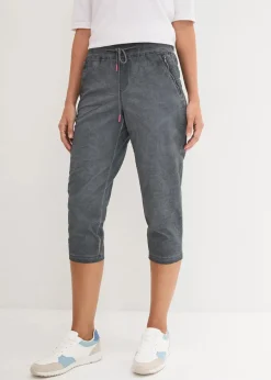 3/4-Hose mit Kontrast-Bindeband