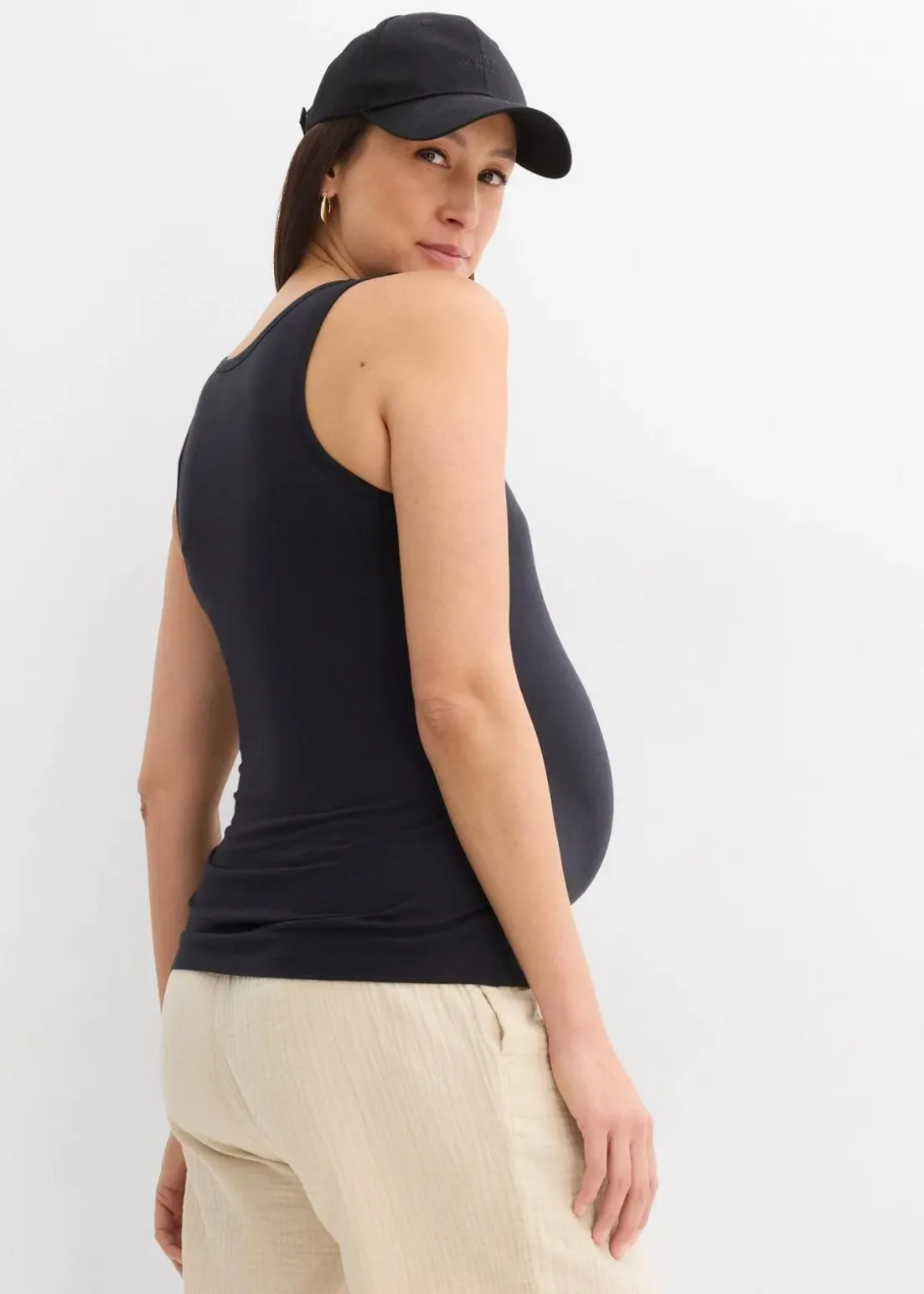 2-in-1 BH-Tanktop für die Schwangerschaft und Stillzeit aus Bio-Baumwolle