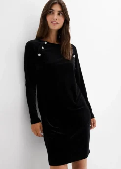 2-in-1 festliches Umstands- und Stillkleid aus weichem Samt