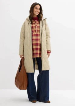 3-in-1 mittelwarm gesteppter Umstands-und Tragemantel