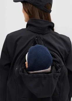 4-in-1 Softshelljacke mit Babyeinsatz zum vorne und hinten tragen