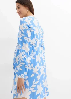 2-in-1 Umstands- und Stillblusenkleid aus fließender Viskose