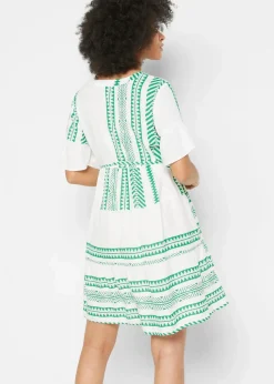 2-in-1 Umstands- und Stillblusenkleid aus fließender Viskose