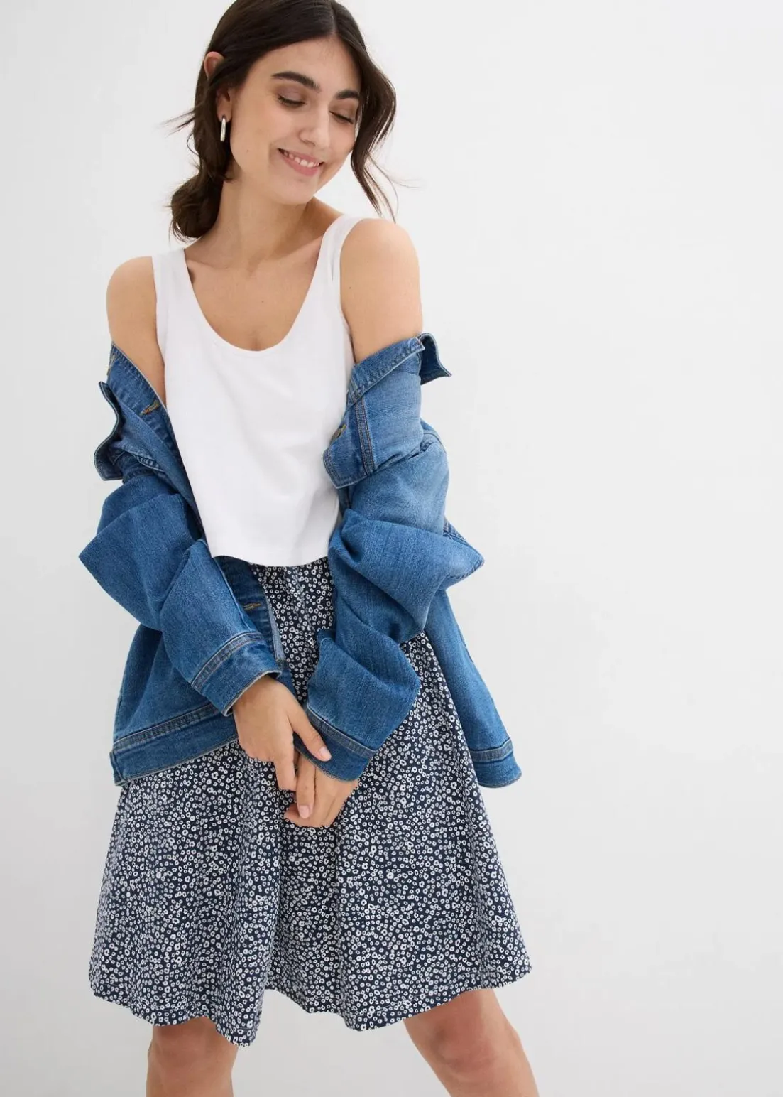 2-in-1 Umstands- und Stillkleid aus Bio-Baumwolljersey