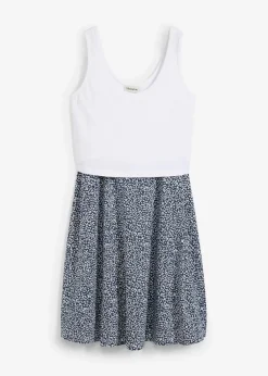 2-in-1 Umstands- und Stillkleid aus Bio-Baumwolljersey