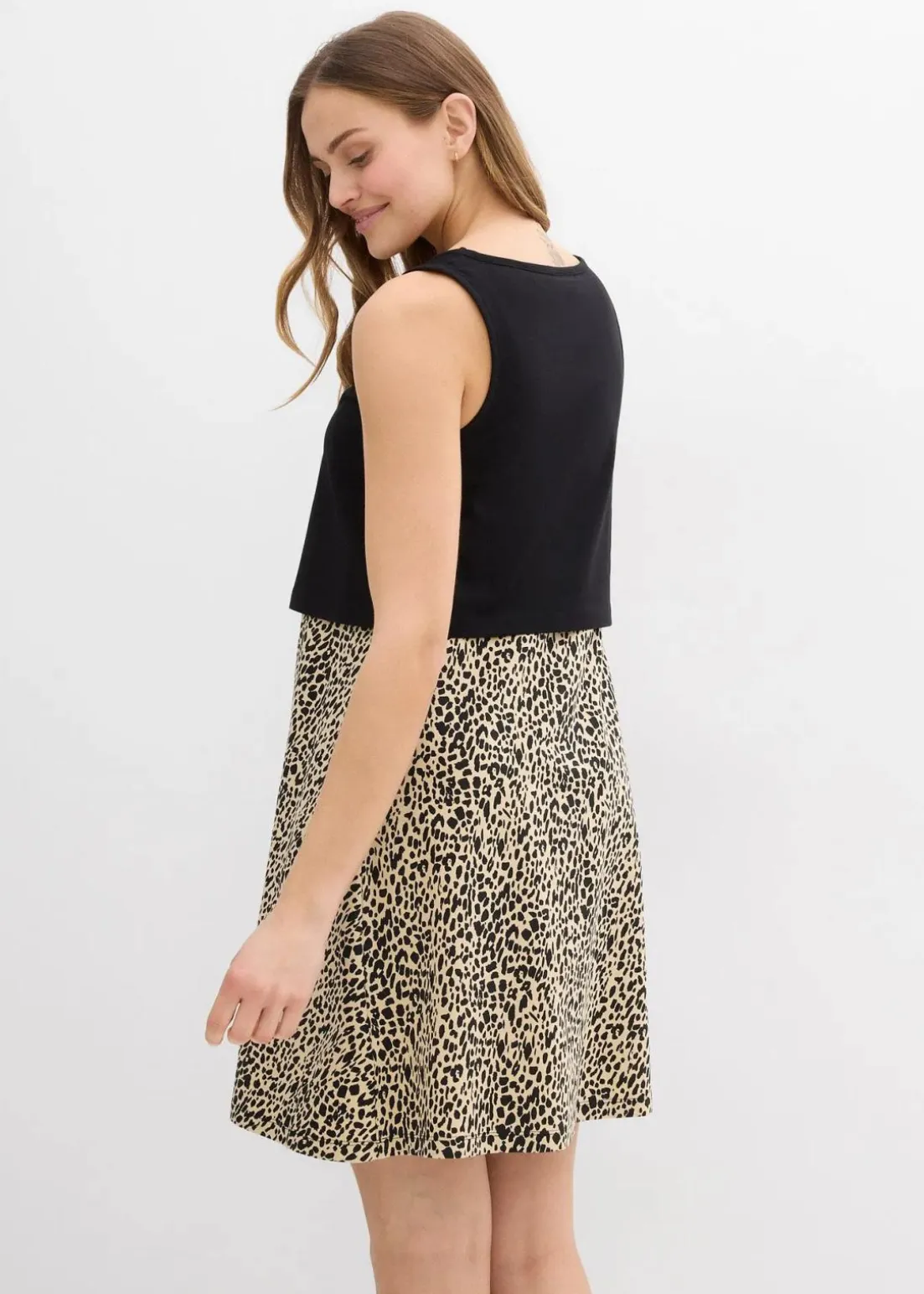 2-in-1 Umstands- und Stillkleid aus Baumwolljersey