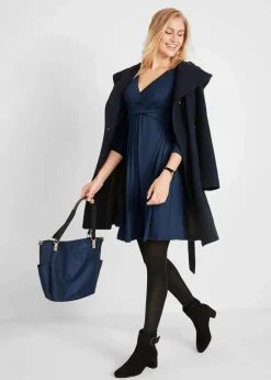 2-in-1 Umstands- und Stillkleid aus Viskose-Stretch