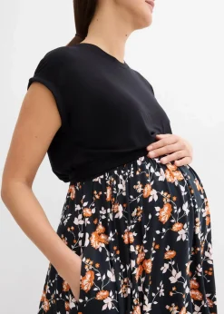 2-in-1 Umstands- und Stillkleid mit Taschen