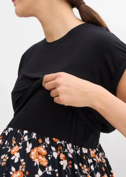 2-in-1 Umstands- und Stillkleid mit Taschen